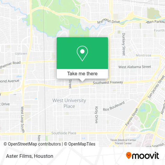 Aster Films map