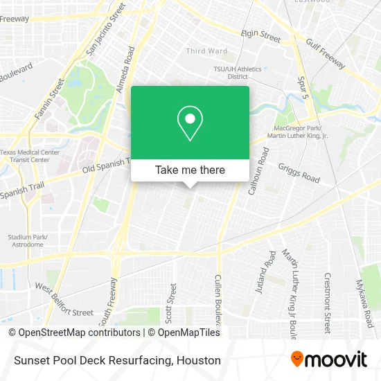Sunset Pool Deck Resurfacing map