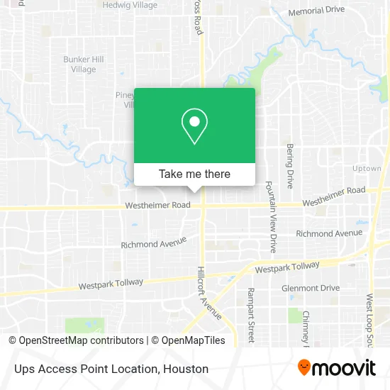 Ups Access Point Location map