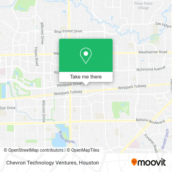 Chevron Technology Ventures map
