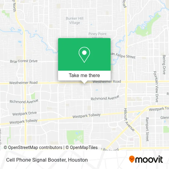 Cell Phone Signal Booster map