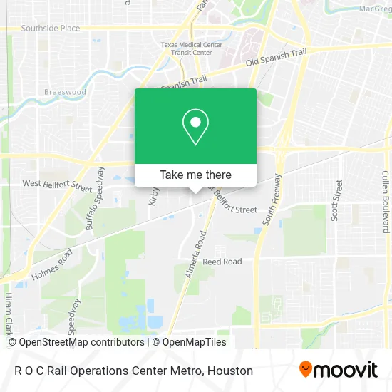 R O C Rail Operations Center Metro map