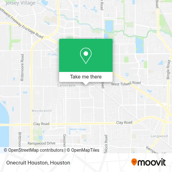 Onecruit Houston map