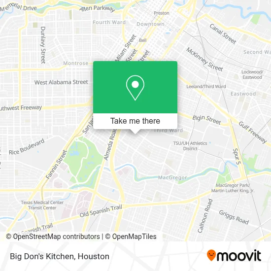 Big Don's Kitchen map