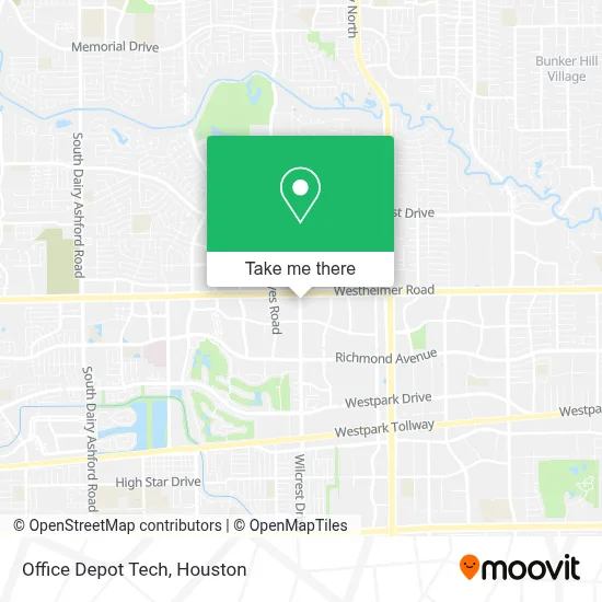 Office Depot Tech map