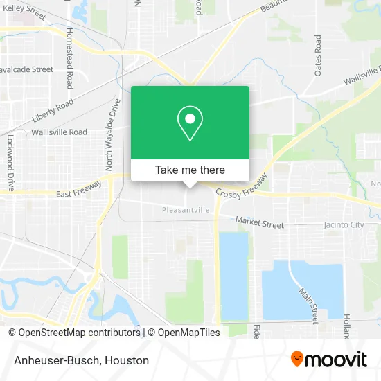 Anheuser-Busch map
