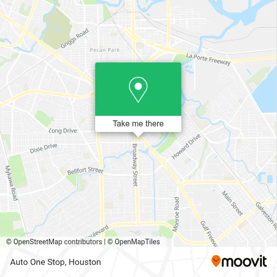 Auto One Stop map
