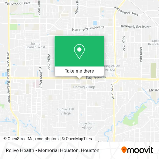 Relive Health - Memorial Houston map