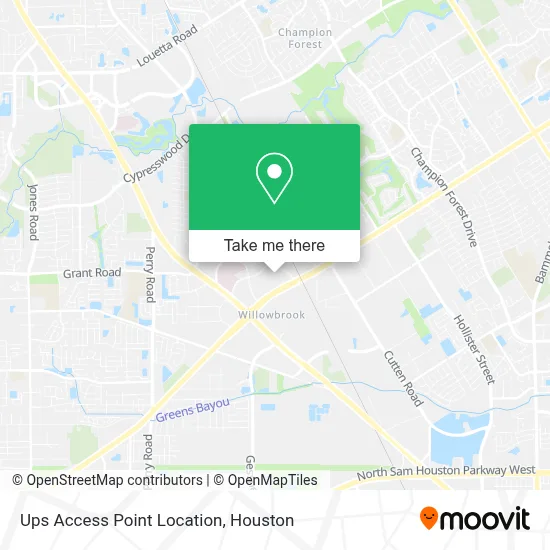 Ups Access Point Location map
