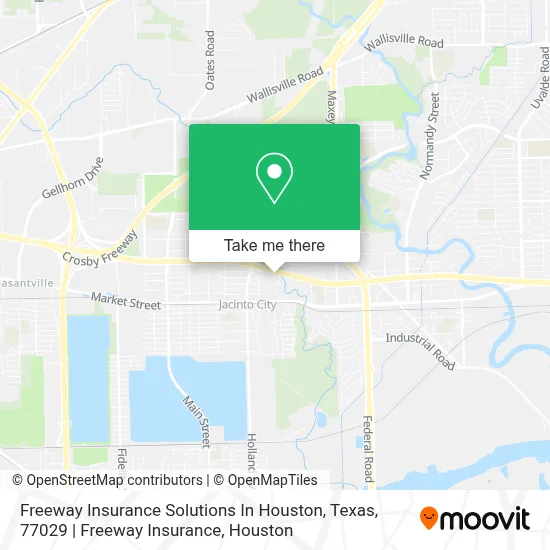 Freeway Insurance Solutions In Houston, Texas, 77029 | Freeway Insurance map
