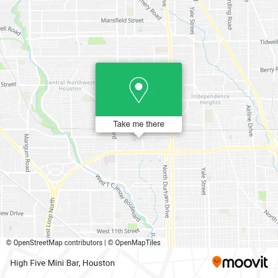 High Five Mini Bar map