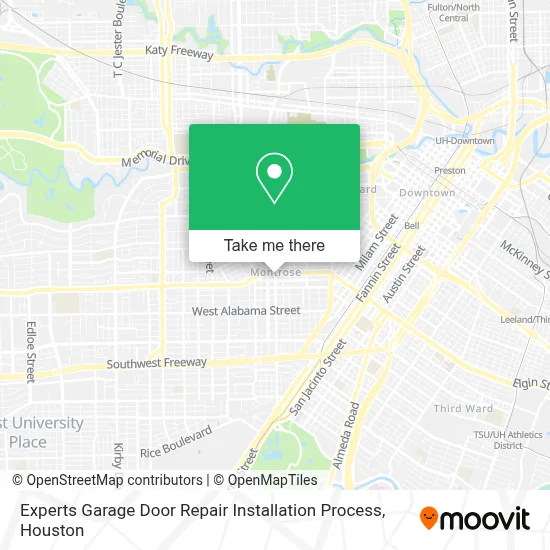 Experts Garage Door Repair Installation Process map
