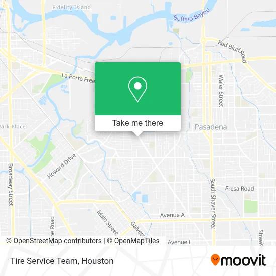 Tire Service Team map