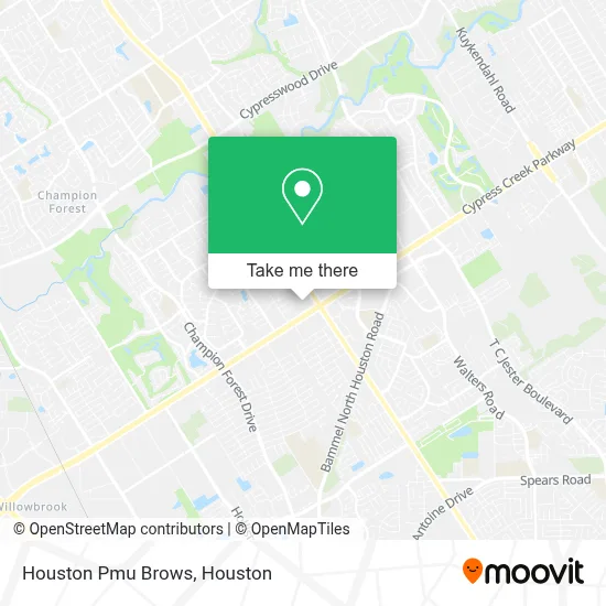 Houston Pmu Brows map