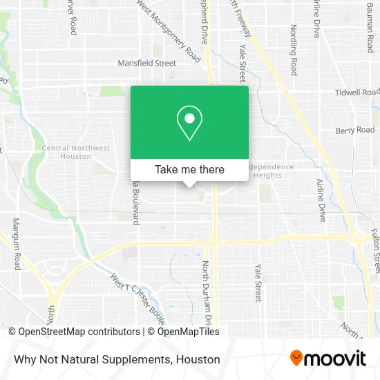 Why Not Natural Supplements map