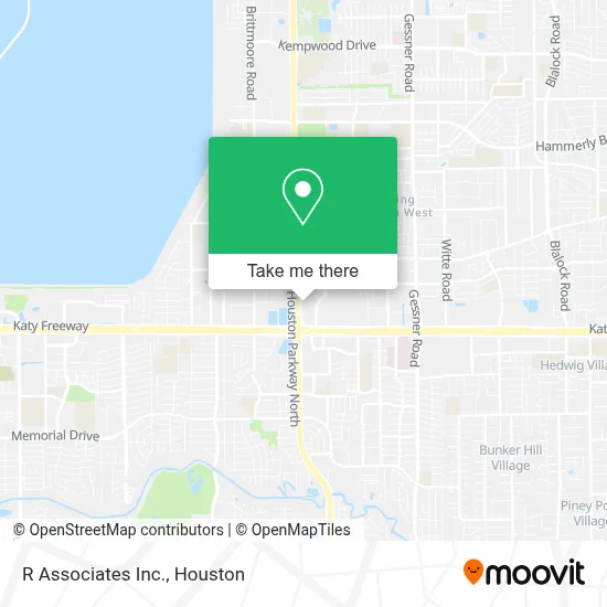 R Associates Inc. map