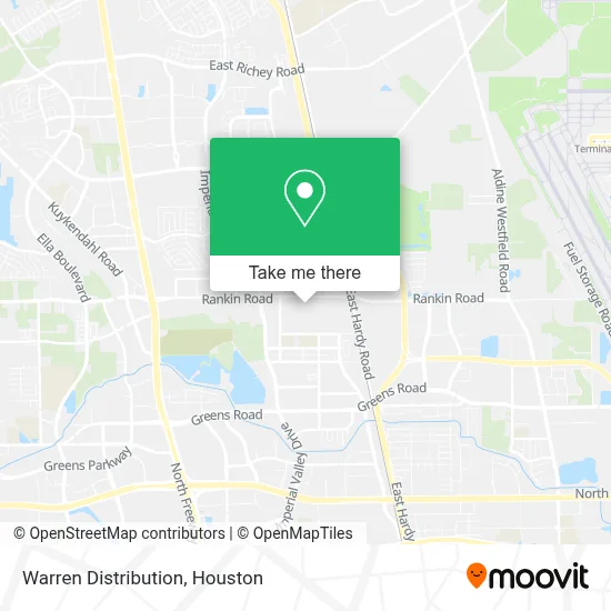 Warren Distribution map
