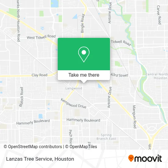 Lanzas Tree Service map