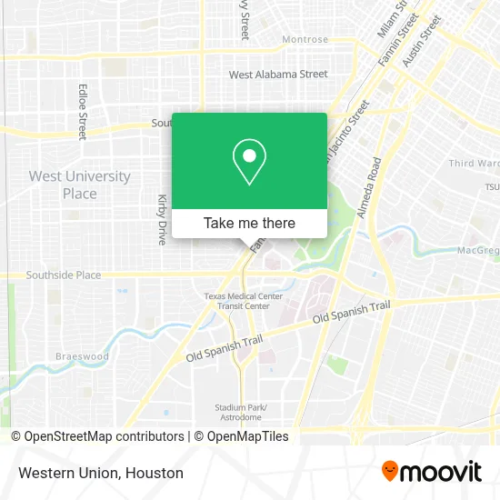 Western Union map