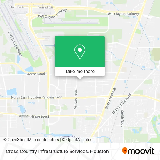 Cross Country Infrastructure Services map