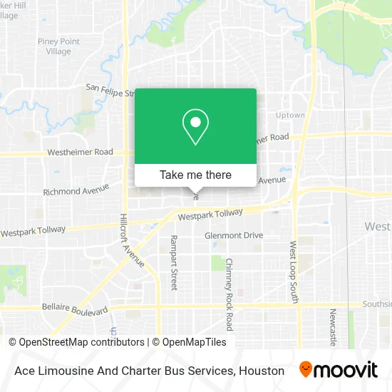 Ace Limousine And Charter Bus Services map