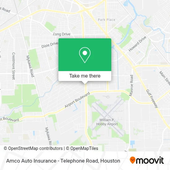 Amco Auto Insurance - Telephone Road map