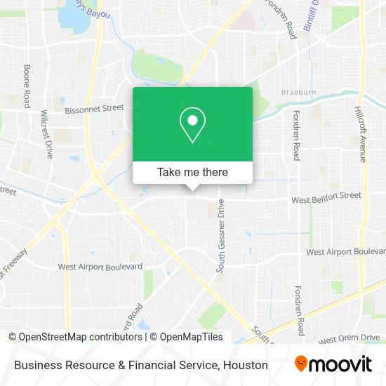 Business Resource & Financial Service map