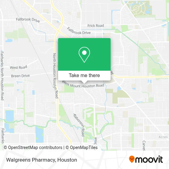 Walgreens Pharmacy map