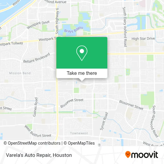 Varela's Auto Repair map