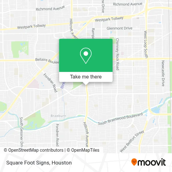 Square Foot Signs map