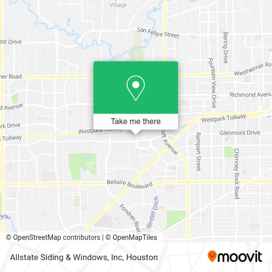 Allstate Siding & Windows, Inc map