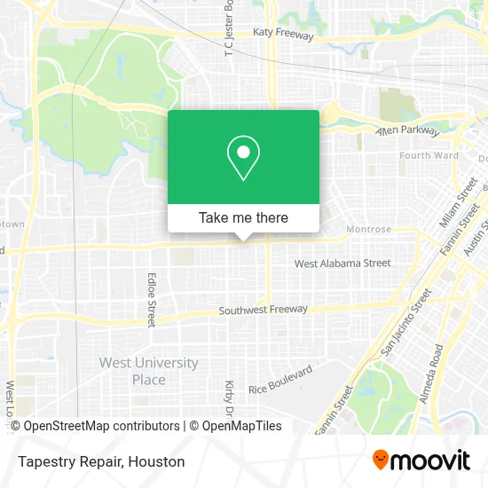 Tapestry Repair map