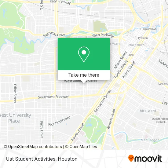 Ust Student Activities map