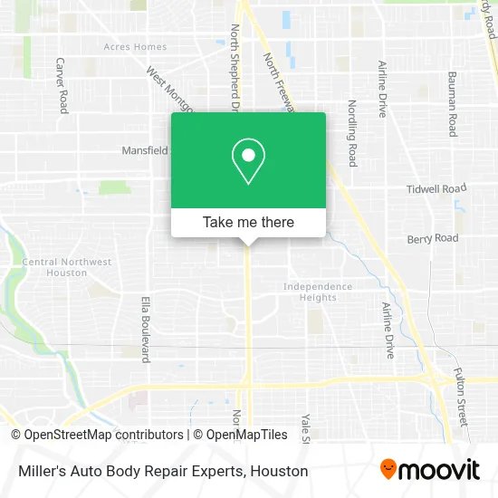 Miller's Auto Body Repair Experts map