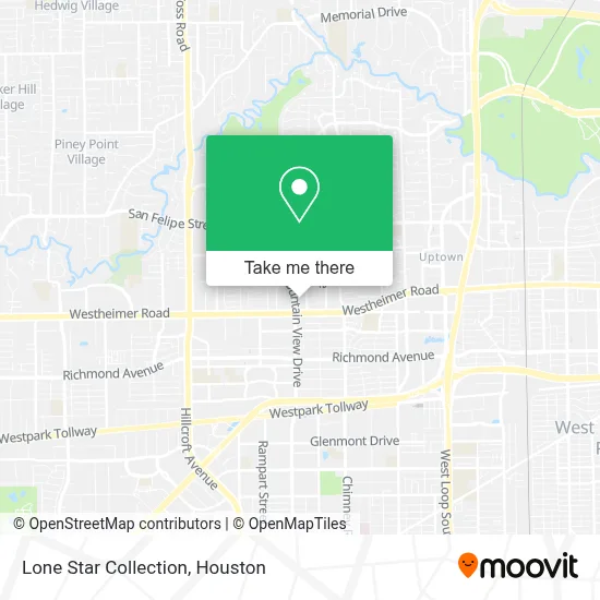 Lone Star Collection map