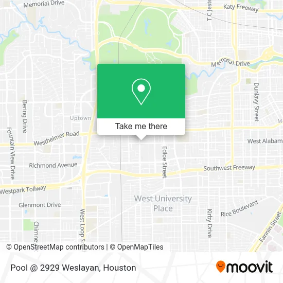 Pool @ 2929 Weslayan map