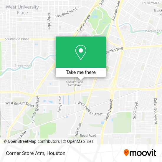 Corner Store Atm map