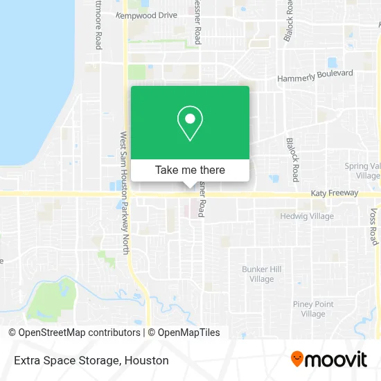 Extra Space Storage map