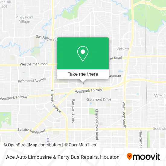 Ace Auto Limousine & Party Bus Repairs map
