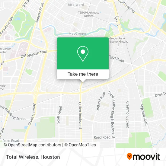 Total Wireless map