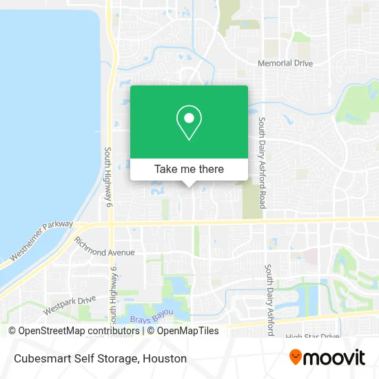 Cubesmart Self Storage map