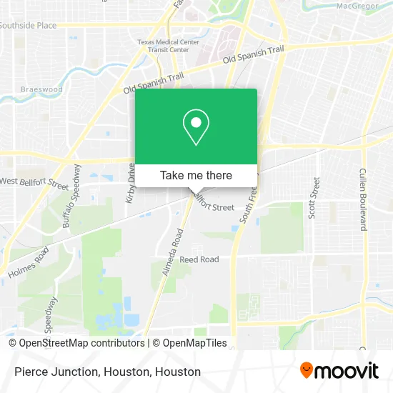 Pierce Junction, Houston map