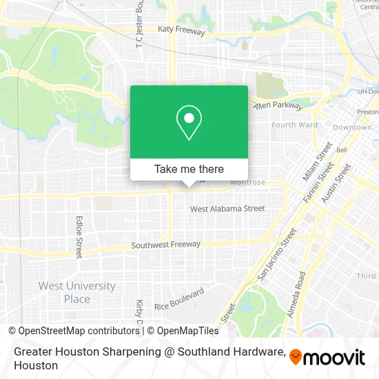 Greater Houston Sharpening @ Southland Hardware map