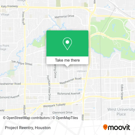 Project Reentry map