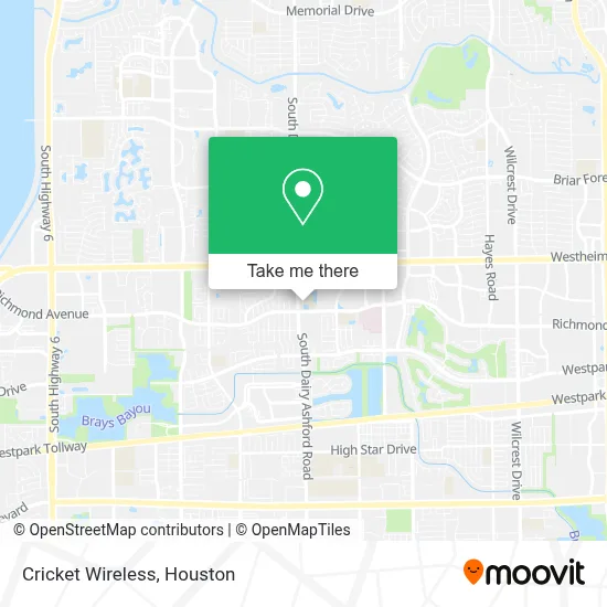 Cricket Wireless map