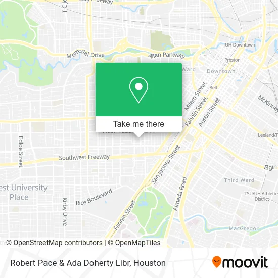 Robert Pace & Ada Doherty Libr map