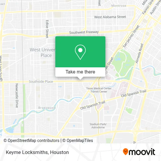 Keyme Locksmiths map