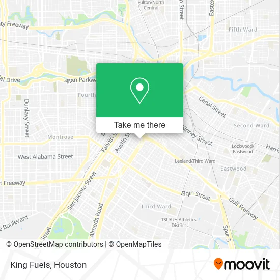 King Fuels map