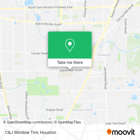 C&J Window Tint map