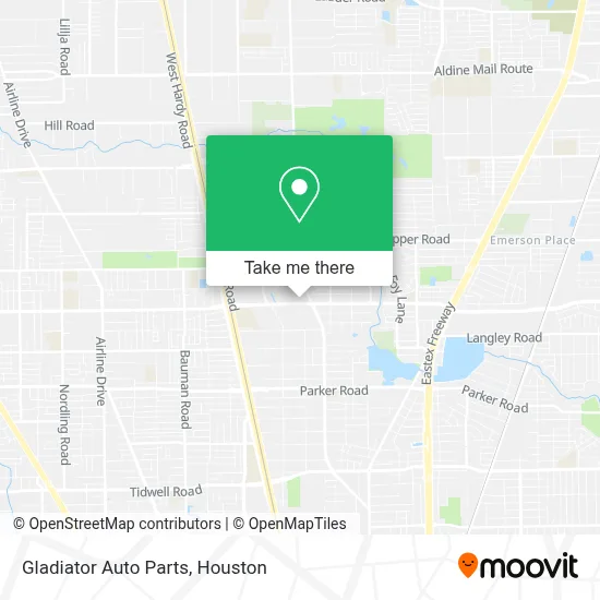Gladiator Auto Parts map